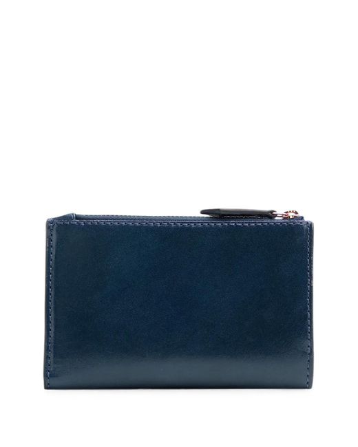 The Bridge Blue Leather Wallet