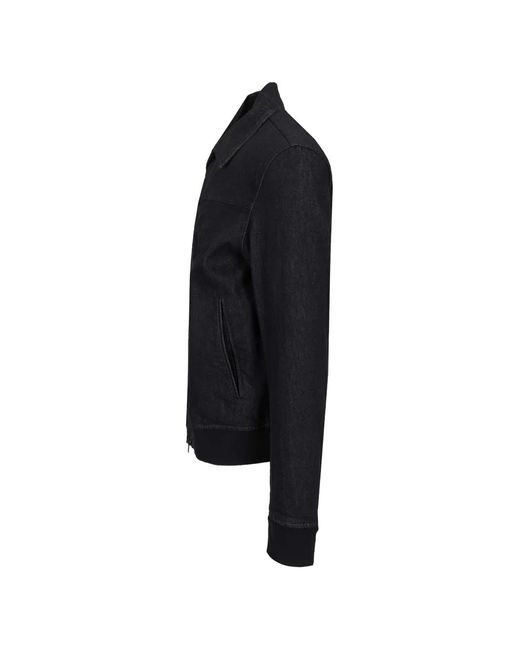 Herno Blue Veste En Jean Stretch À Fermeture Zippée for men