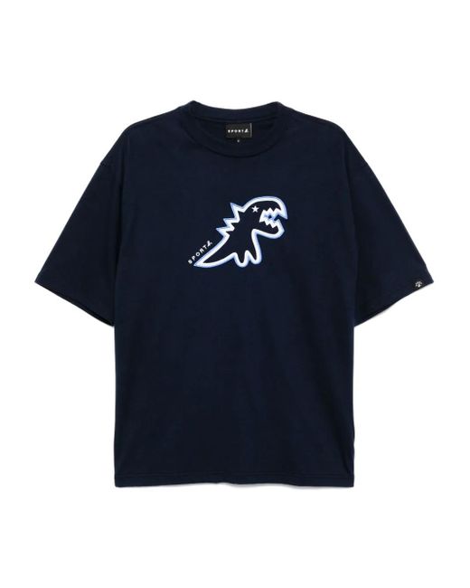 メンズ SPORT b. by agnès b. Dino Tシャツ Blue