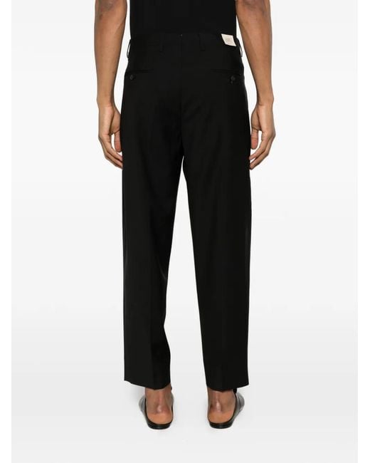 Briglia 1949 Black Pleat Trousers for men
