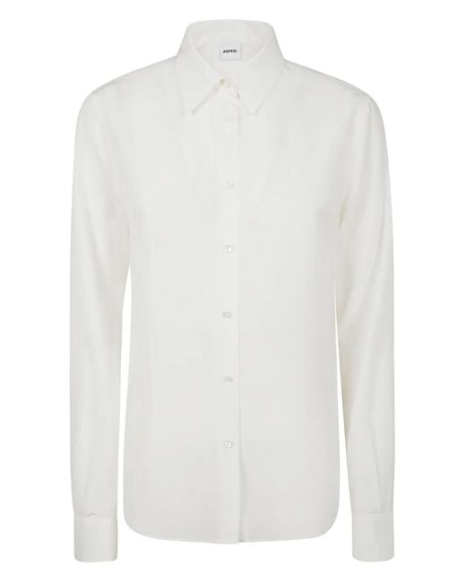 Aspesi White Classic Longsleeves Shirt