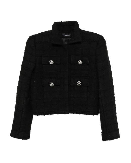 Xenia Magera Black Tweed Jacket