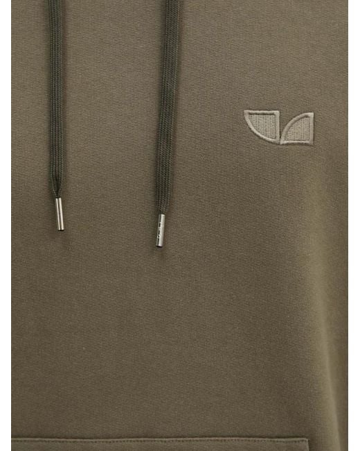 IRO Green Logo-Embroidered Hoodie for men