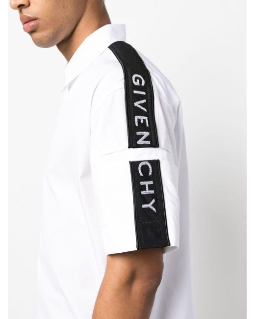 Givenchy Overhemd Met Geborduurd Logo in het White voor heren