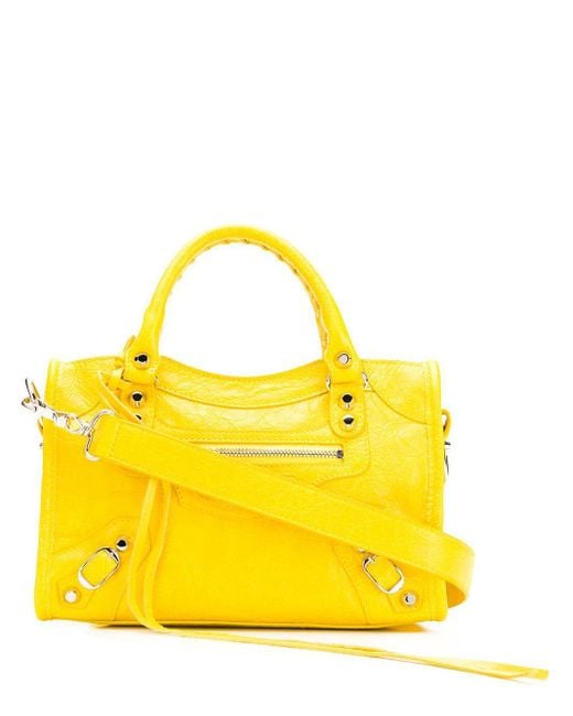 Balenciaga Yellow Classic Mini City Bag