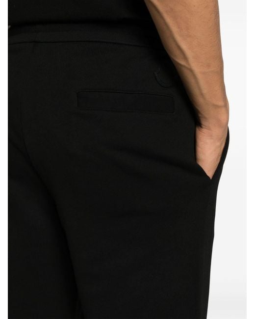 Moncler Black Raised Seam-detail Track Trousers for men