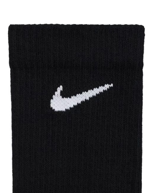 Nike Black Everyday Elevated Socks (Set Of Three) for men