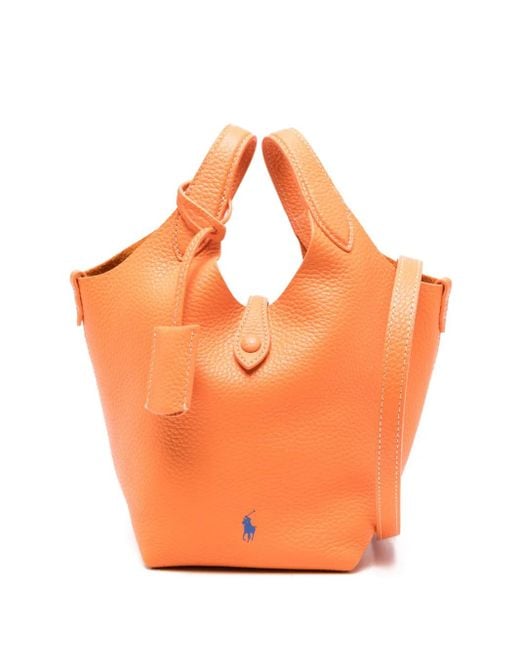 Polo Ralph Lauren Orange Small Polo Play Tote Bag