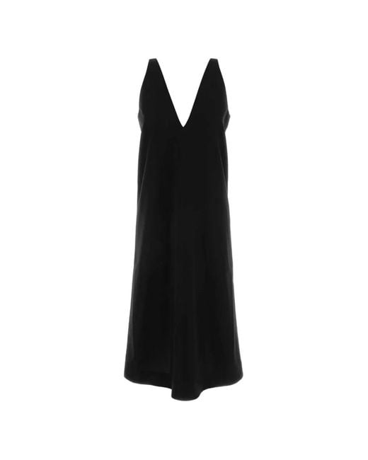Co. Black V-Neck Midi Dress