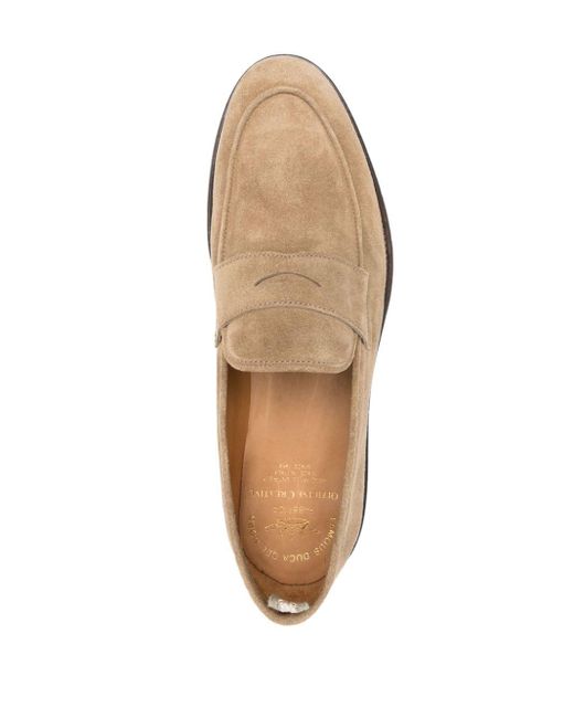 Officine Creative Natural Opera Suede Loafers for men