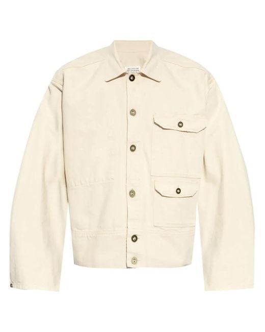 Maison Margiela Natural Denim Shirt Jacket for men