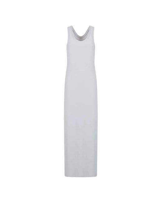 Norma Kamali Women's White Racerback Dress