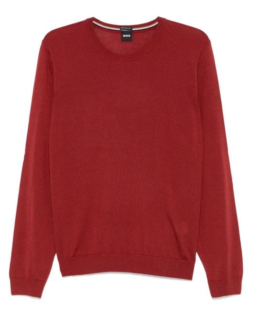 Jersey Leno Boss de hombre de color Red