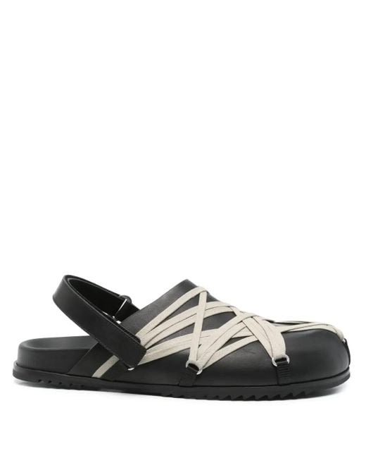 Rick Owens Black Slip On Sandals for men