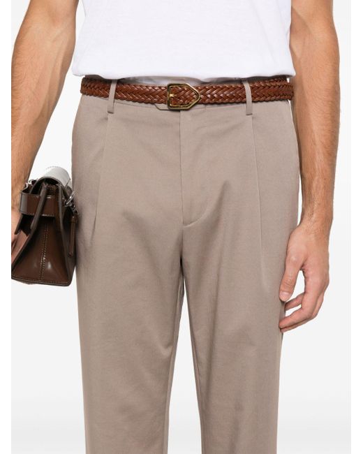 Etro Natural Pleated Trousers for men