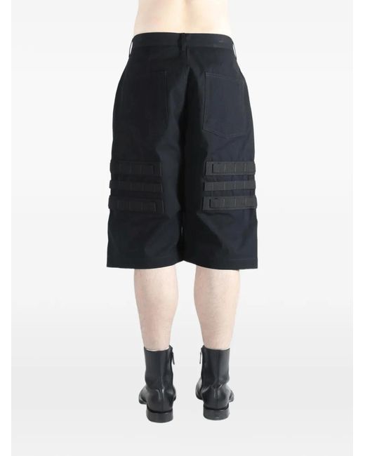 Rick Owens Gray Geth Belted Cargo Shorts for men