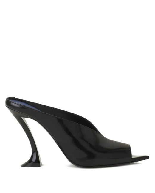 Lanvin Black Midnight Step Sculpted-Heel Sandals