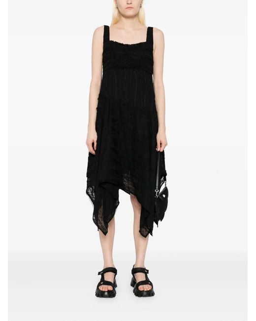 B+ AB Black Square Neck Mini Dress