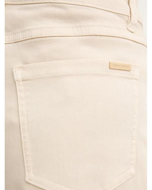 Joseph Ribkoff Natural Button-Detail Pocket-Patch Shorts