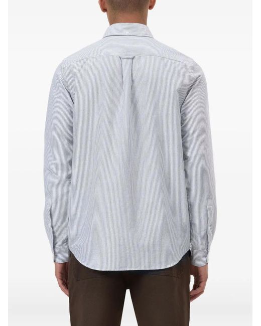 Closed White Striped Button-Down Shirt for men