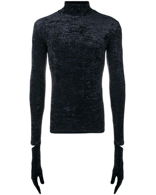 Balenciaga Black Glove Appliqué Sweater for men
