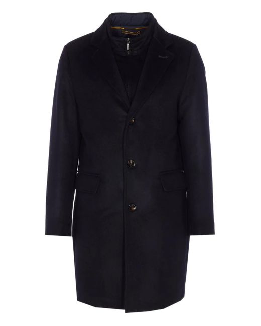 Moorer Mantel im Layering-Look in Blue für Herren