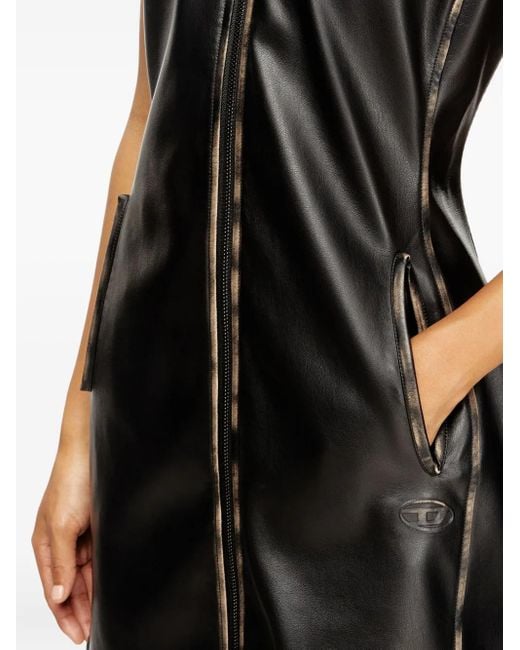 DIESEL Black 'D-Eneas' Sleeveless Short Dress