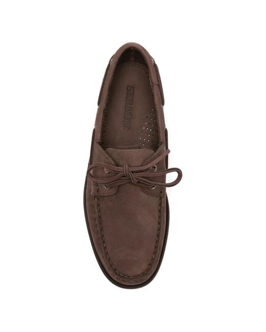 Sebago Brown Docksides Boat Shoes for men
