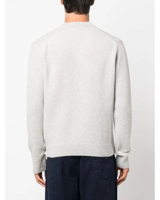 Maison Kitsuné Pullover Mit Fuchs-Patch in White für Herren