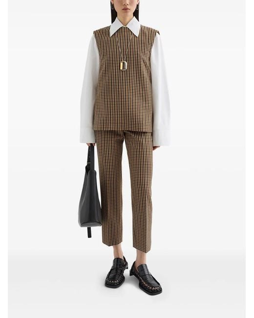 Jil Sander Brown Wool Top