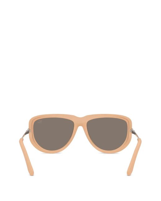 Burberry Gray Geometric-Frame Sunglasses