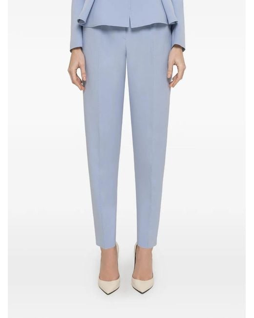 Nissa Blue High-Rise Trousers