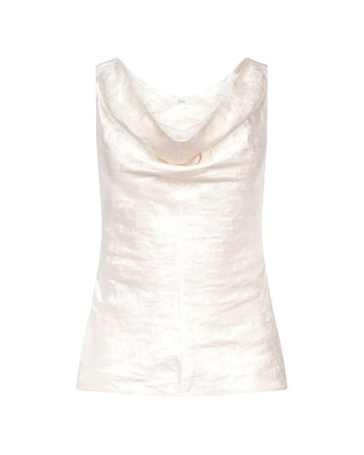 FFORME White Lowe Cowl-Neck Top