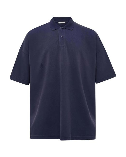 J.W. Anderson Blue Anchor-Print Polo Shirt
