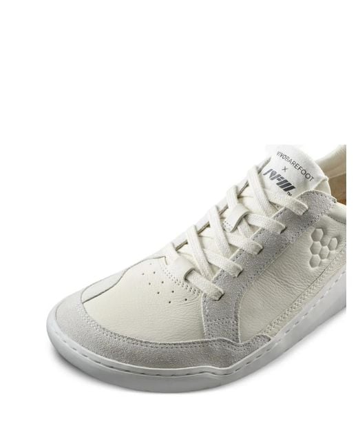 Vivobarefoot White Gobi Ii Grained-Texture Panelled Sneakers for men