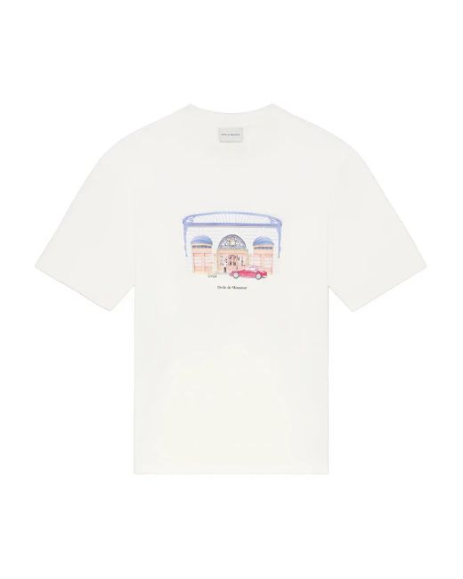 Drole de Monsieur White Printed T-Shirt for men