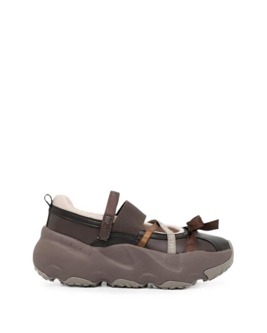 Rockfish Brown Bow-Detail Touch-Strap Sneakers