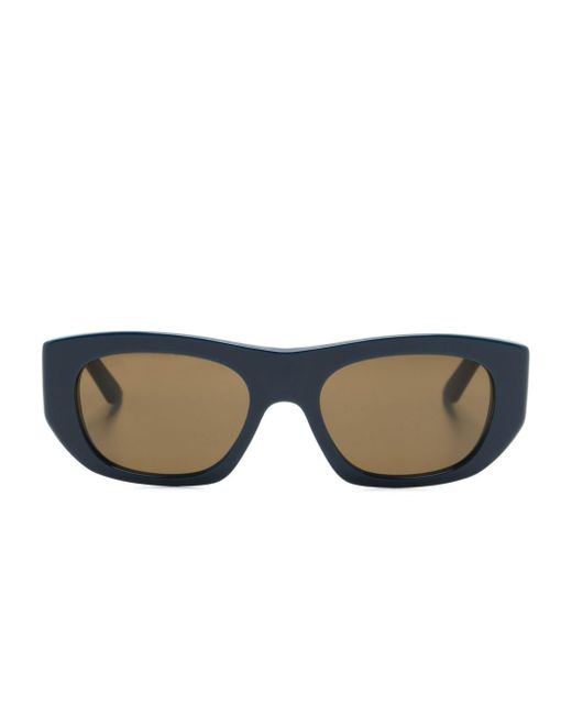 Alexander McQueen Blue Geometric-frame Sunglasses
