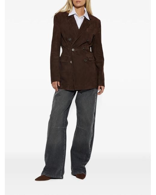 Arma Brown Safia Double-Breasted Jacket