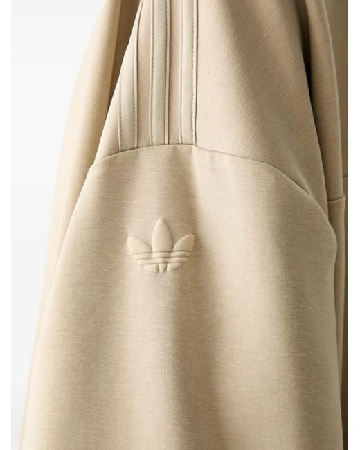 Adidas Natural 3-Stripes Trefoil Zip-Up Top