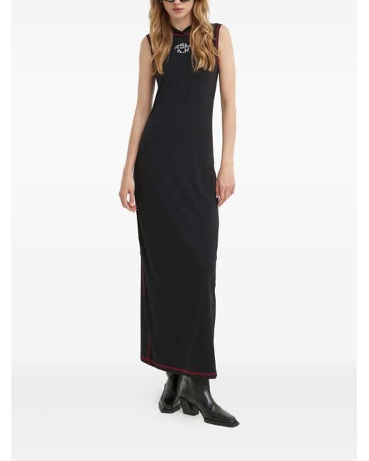 Résumé Black Hooded Trim Dress