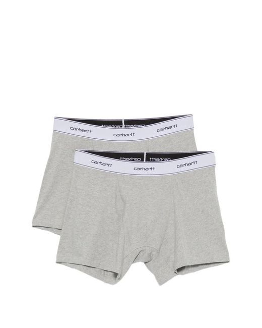 Carhartt White Logo-Waistband Boxers (Set Of Two) for men