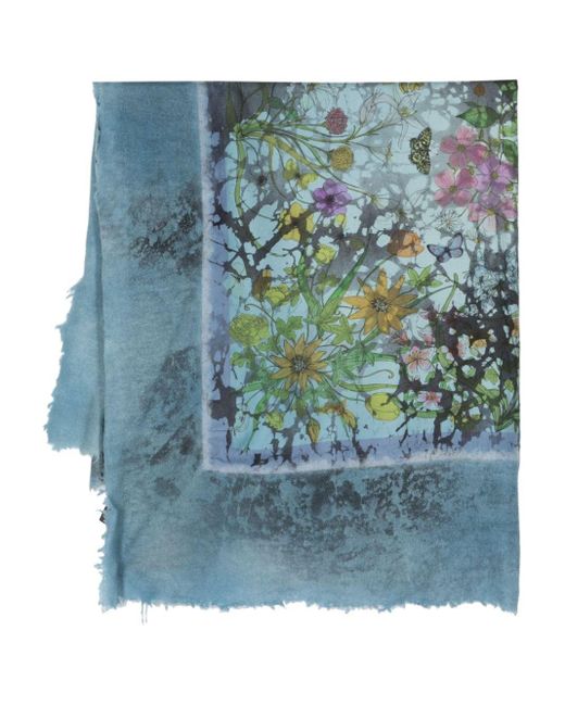 Work Of Art panelled scarf di Avant Toi in Blue