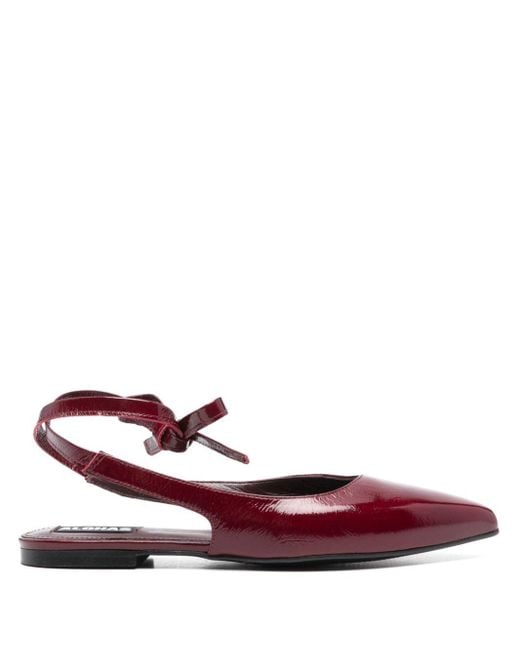 Alohas Red Ribbon Ballerinas