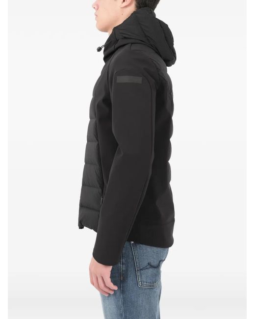 Rrd Black Zip Fastening Hooded Jacket for men