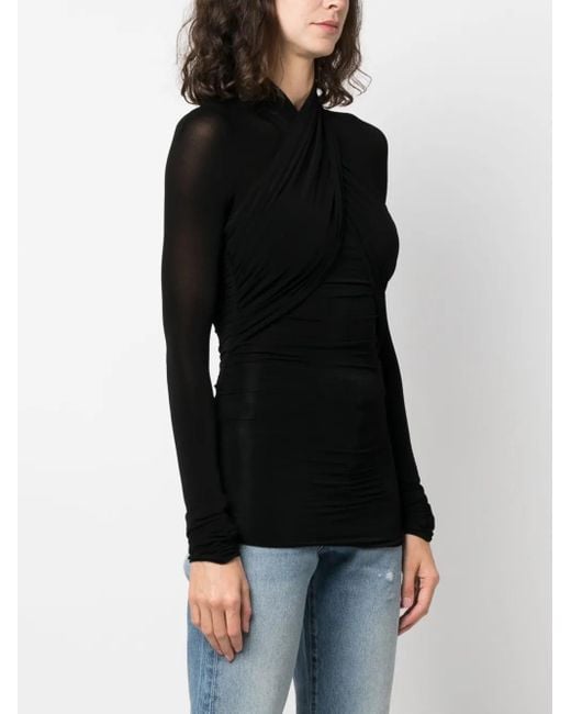 Saint Laurent Black Top With Logo