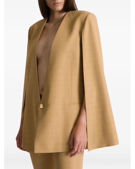 Blazer Con Botones Alberta Ferretti de color Natural