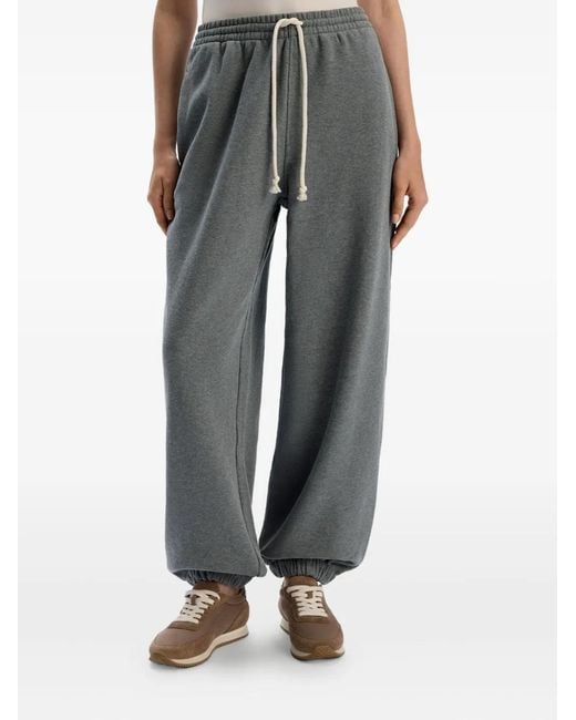 12 STOREEZ Gray Drawstring Track Pants