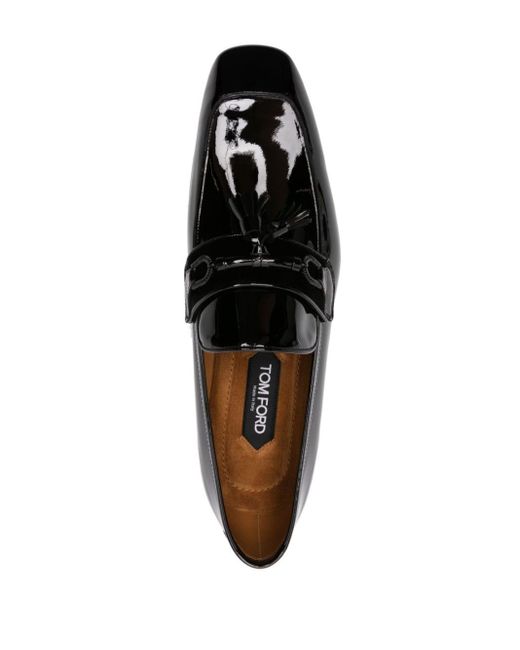 Tom Ford Black Bailey Square-toe Loafers for men