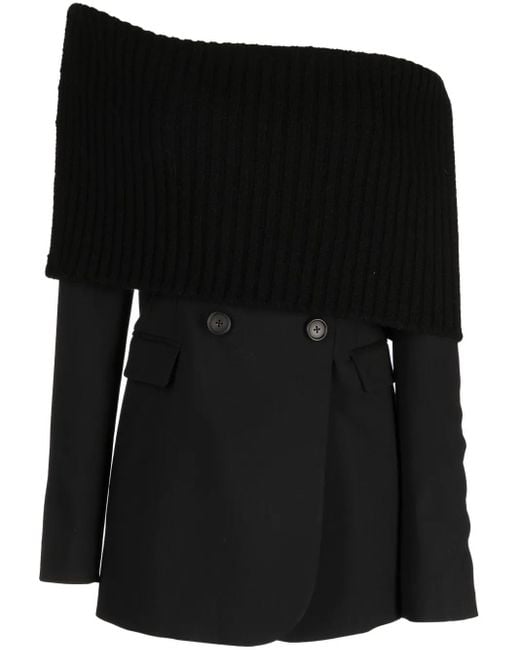 Monse オフショルダー ドレス Black